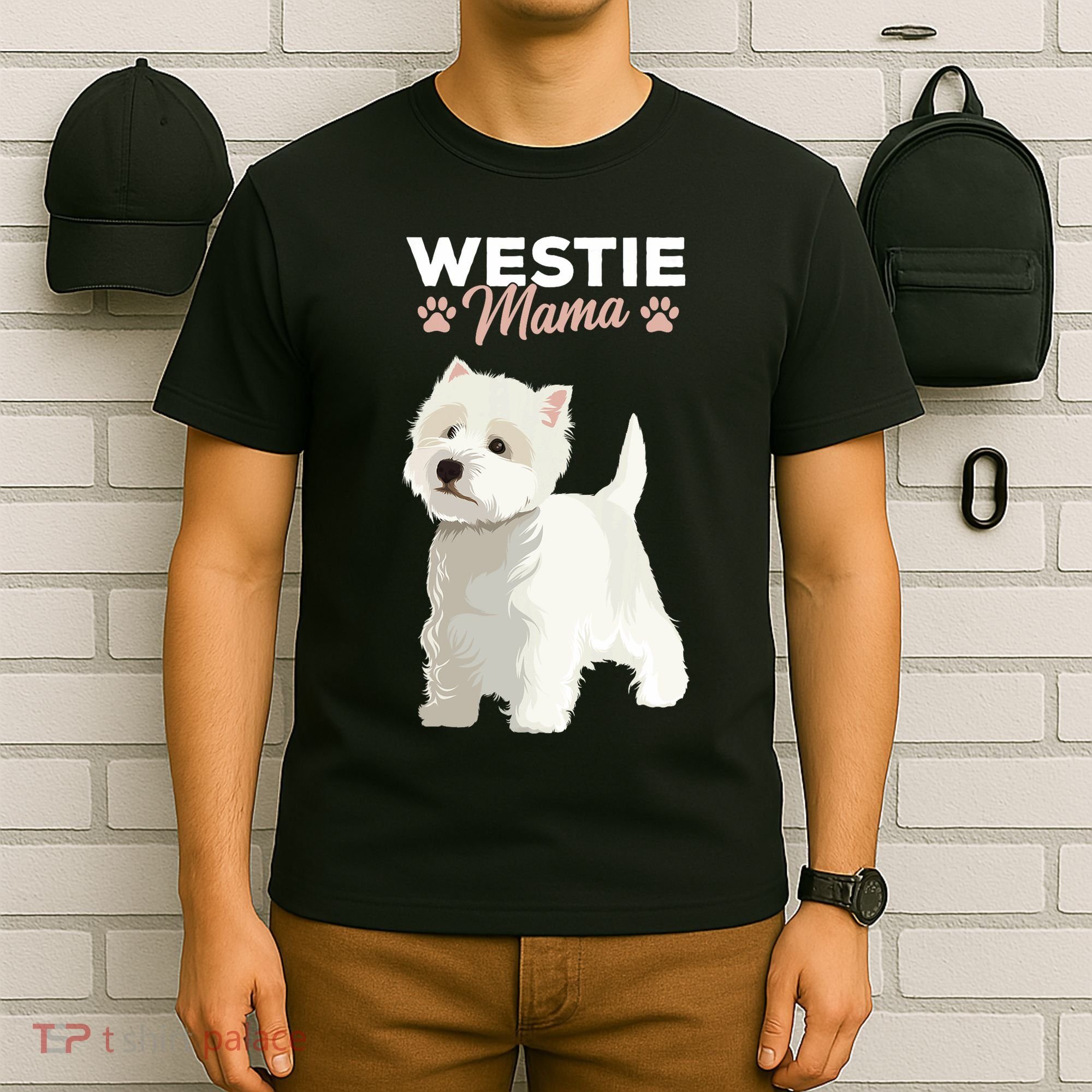 West Highland White Terrier Mama Dog Westie Mom T-Shirt