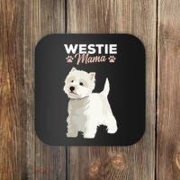 West Highland White Terrier Mama Dog Westie Mom Coaster thumb 0