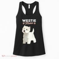 West Highland White Terrier Mama Dog Westie Mom Women's Tank Top thumb 0