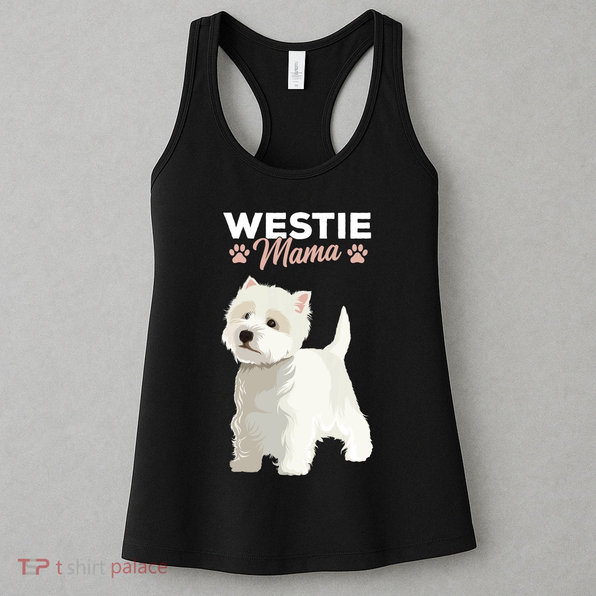 West Highland White Terrier Mama Dog Westie Mom Women's Tank Top