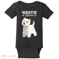 West Highland White Terrier Mama Dog Westie Mom Baby Bodysuit thumb 0