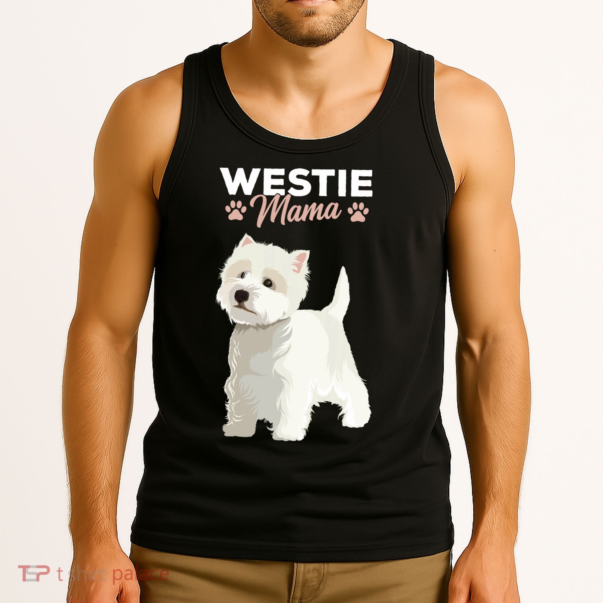 West Highland White Terrier Mama Dog Westie Mom Tank Top