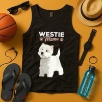 West Highland White Terrier Mama Dog Westie Mom Tank Top thumb 4