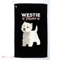 West Highland White Terrier Mama Dog Westie Mom Golf Towel thumb 0