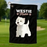 West Highland White Terrier Mama Dog Westie Mom Golf Towel thumb 1