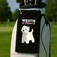 West Highland White Terrier Mama Dog Westie Mom Golf Towel thumb 2