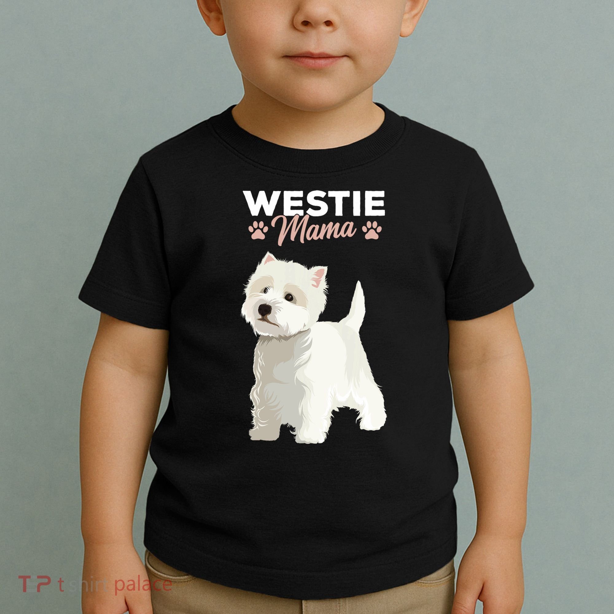 West Highland White Terrier Mama Dog Westie Mom Toddler T-Shirt