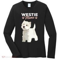 West Highland White Terrier Mama Dog Westie Mom Women's Long Sleeve Shirt thumb 0