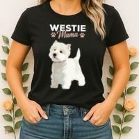 West Highland White Terrier Mama Dog Westie Mom Women's T-Shirt thumb 2