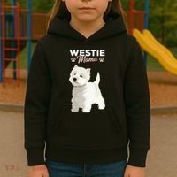 West Highland White Terrier Mama Dog Westie Mom Kids Hoodie thumb 3