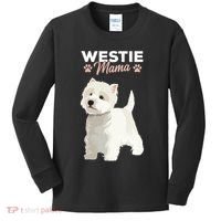 West Highland White Terrier Mama Dog Westie Mom Kids Long Sleeve Shirt thumb 0