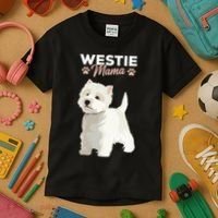 West Highland White Terrier Mama Dog Westie Mom Kids T-Shirt thumb 3