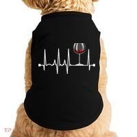 Wine Heartbeat Wine Drinker Lover Tasting Gift Wine Glass Doggie Tank thumb 0
