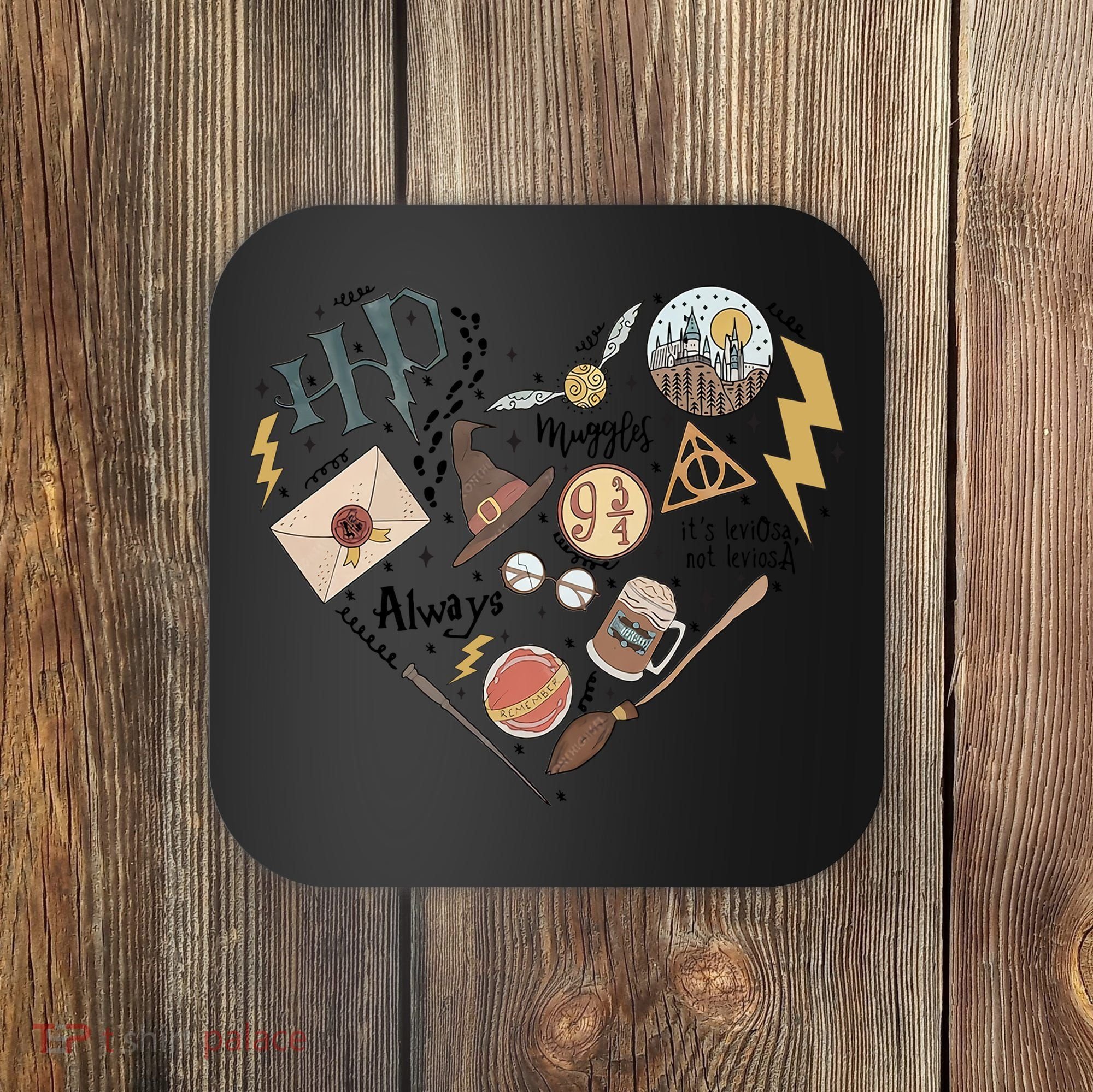 Witch Heart Wizard Lover Magical Trending Gift Idea Coaster