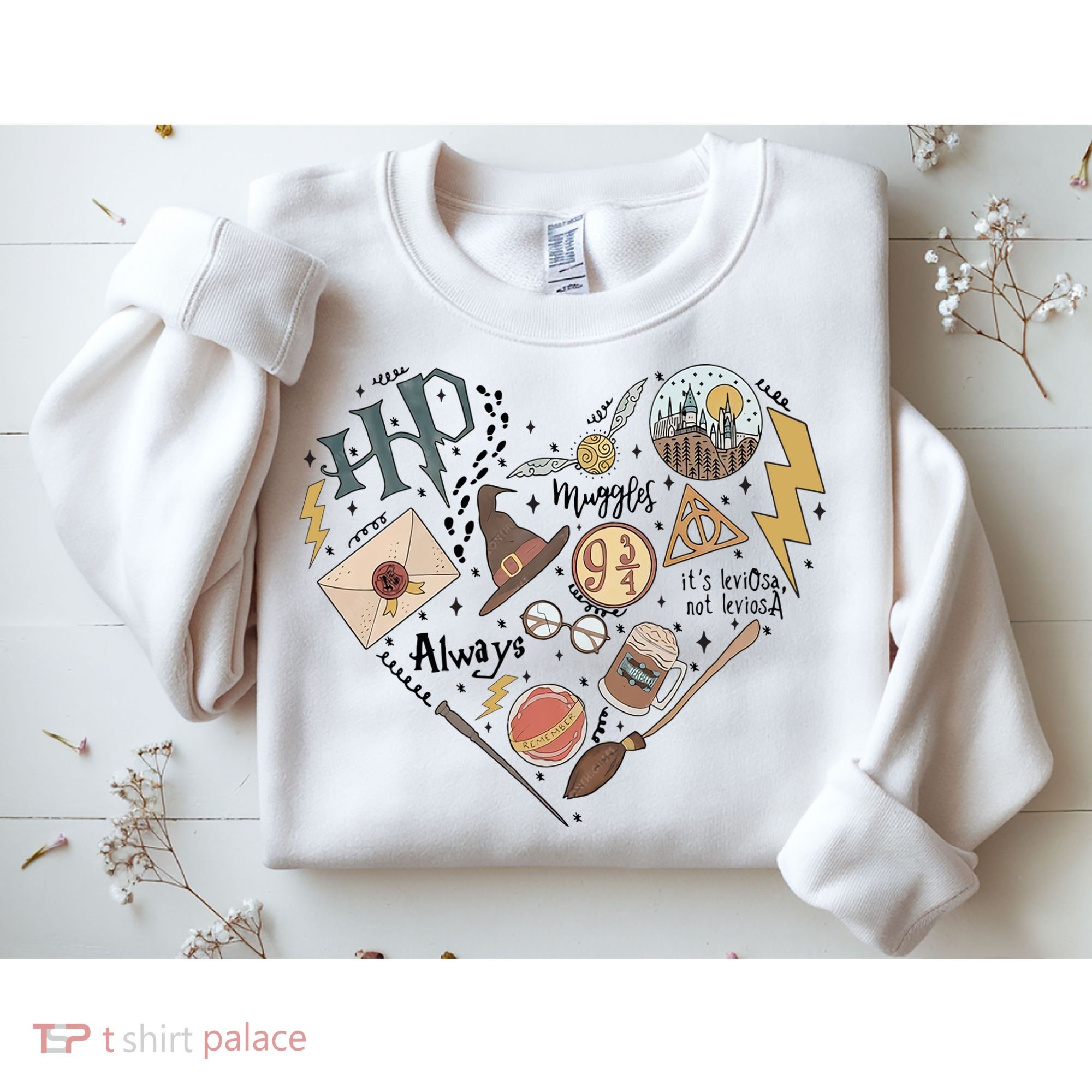 Witch Heart Wizard Lover Magical Trending Gift Idea Sweatshirt