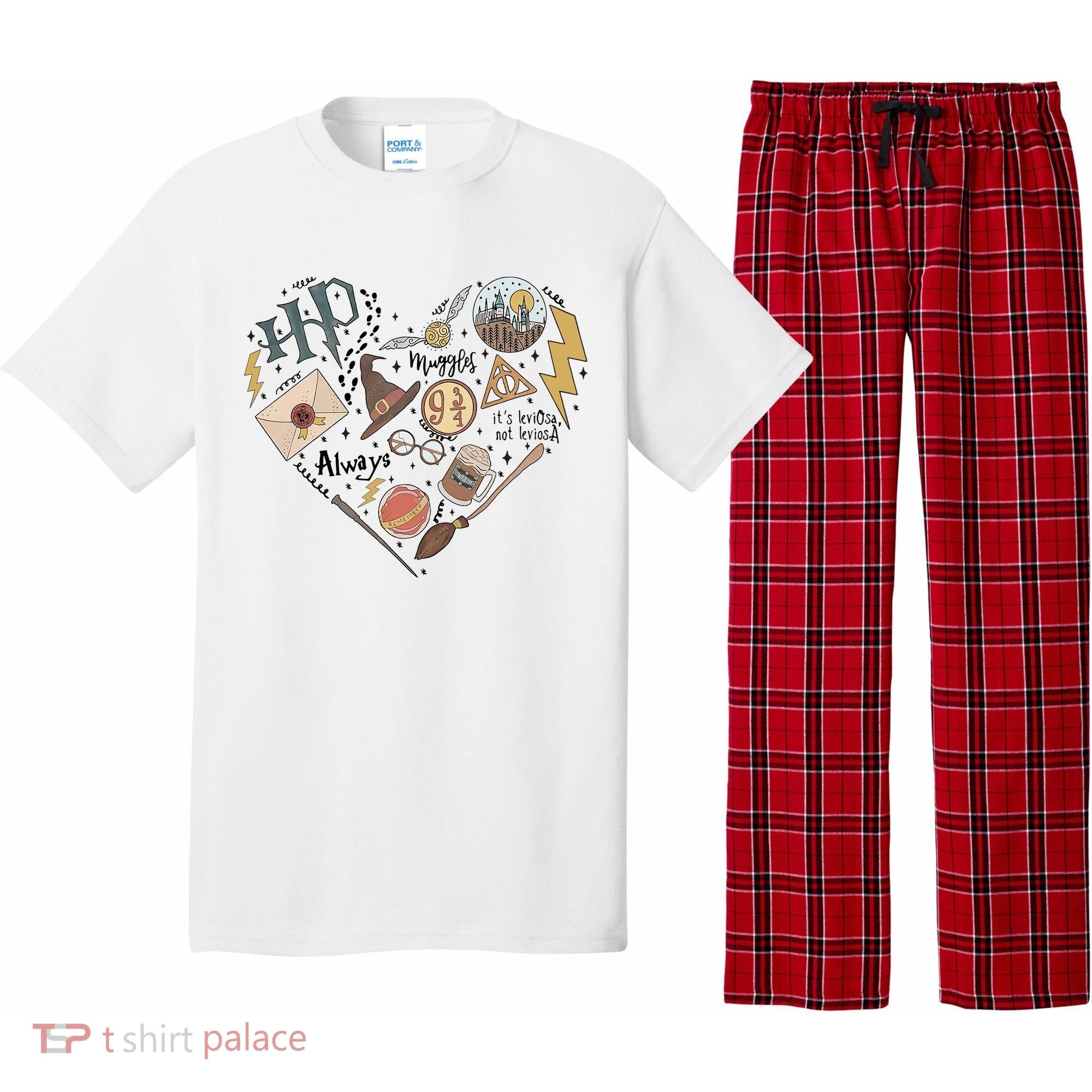 Witch Heart Wizard Lover Magical Trending Gift Idea Pajama Set
