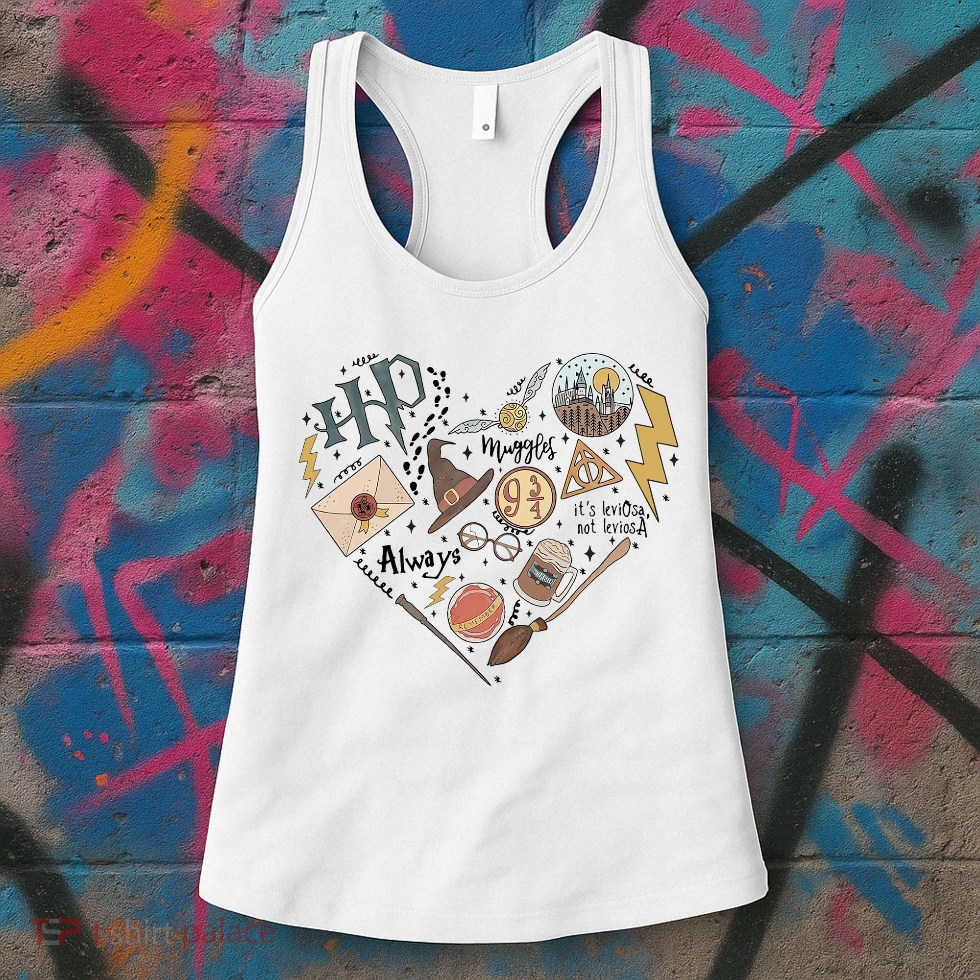Witch Heart Wizard Lover Magical Trending Gift Idea Women's Tank Top