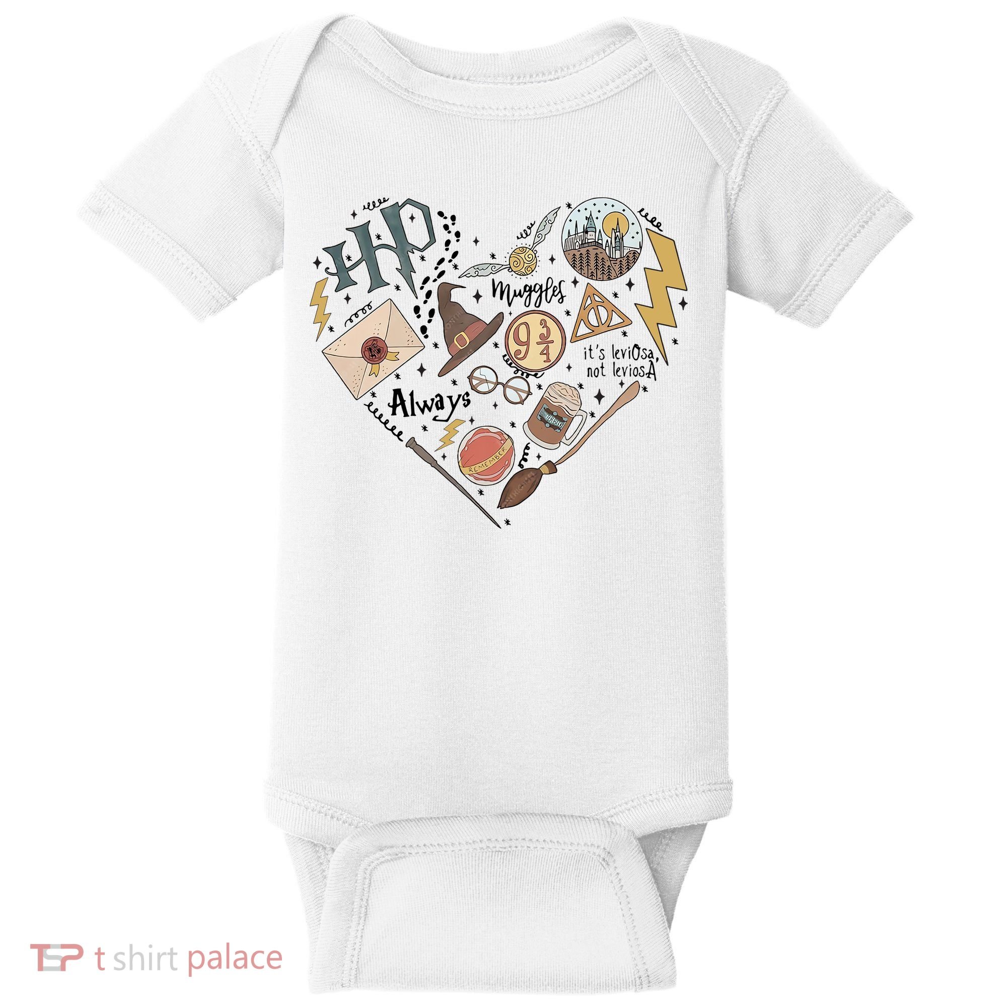 Witch Heart Wizard Lover Magical Trending Gift Idea Baby Bodysuit