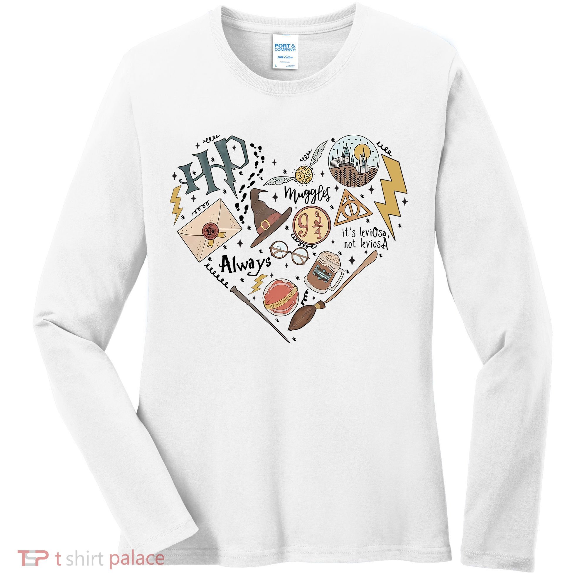 Witch Heart Wizard Lover Magical Trending Gift Idea Women's Long Sleeve Shirt