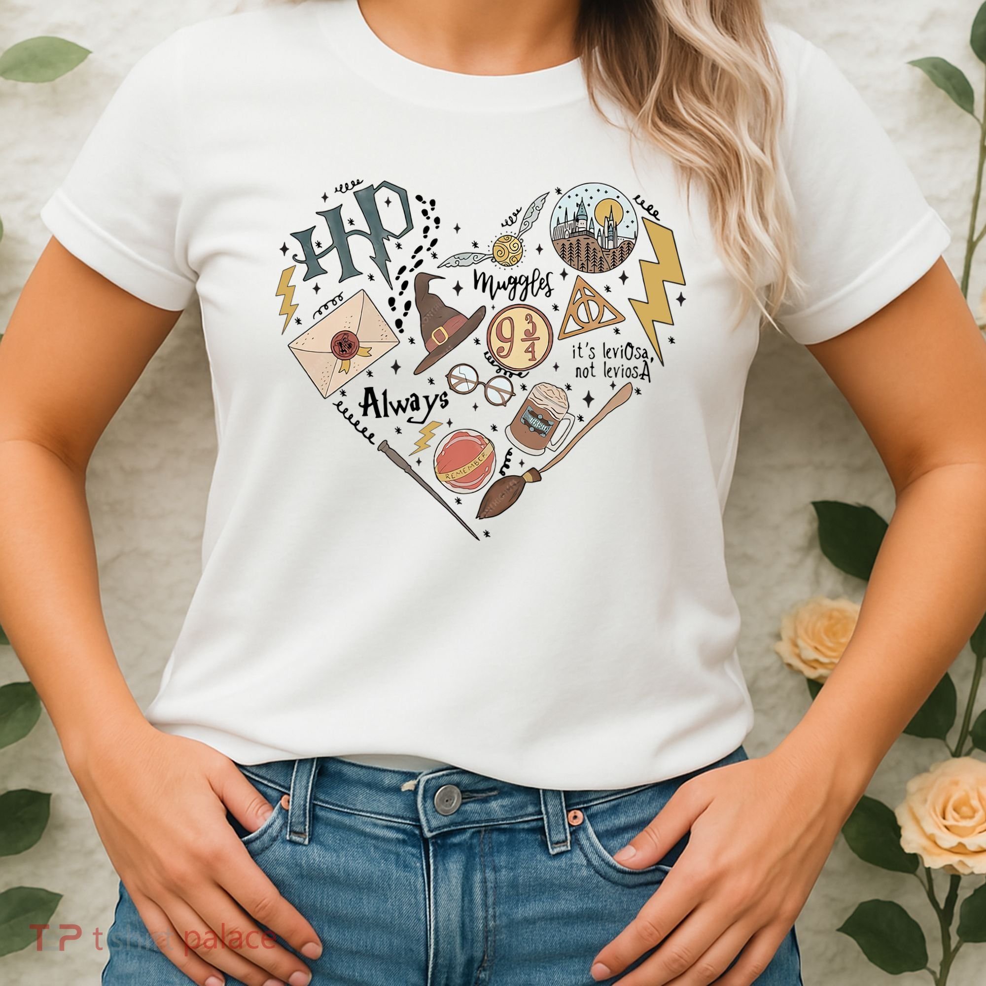 Witch Heart Wizard Lover Magical Trending Gift Idea Women's T-Shirt