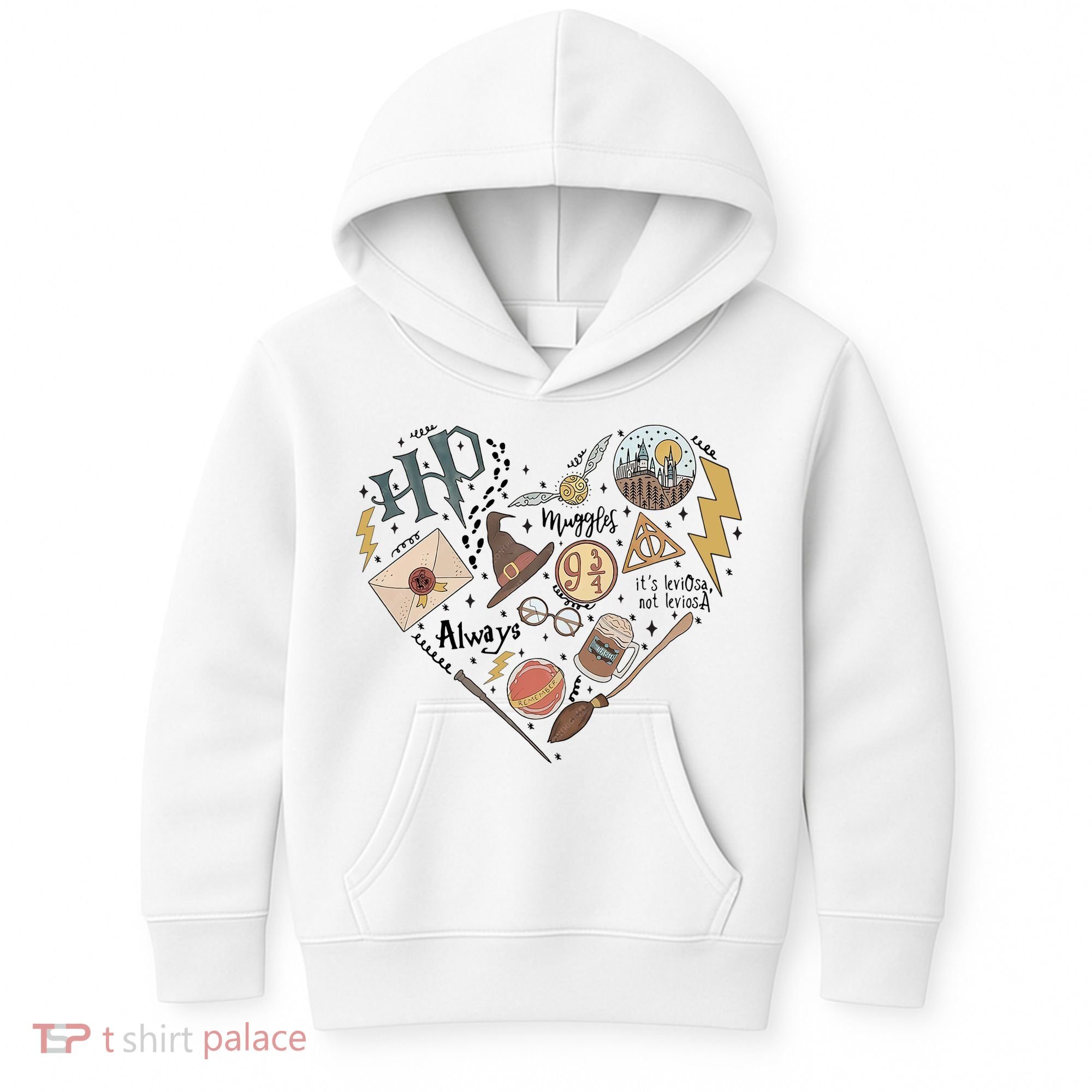 Witch Heart Wizard Lover Magical Trending Gift Idea Kids Hoodie