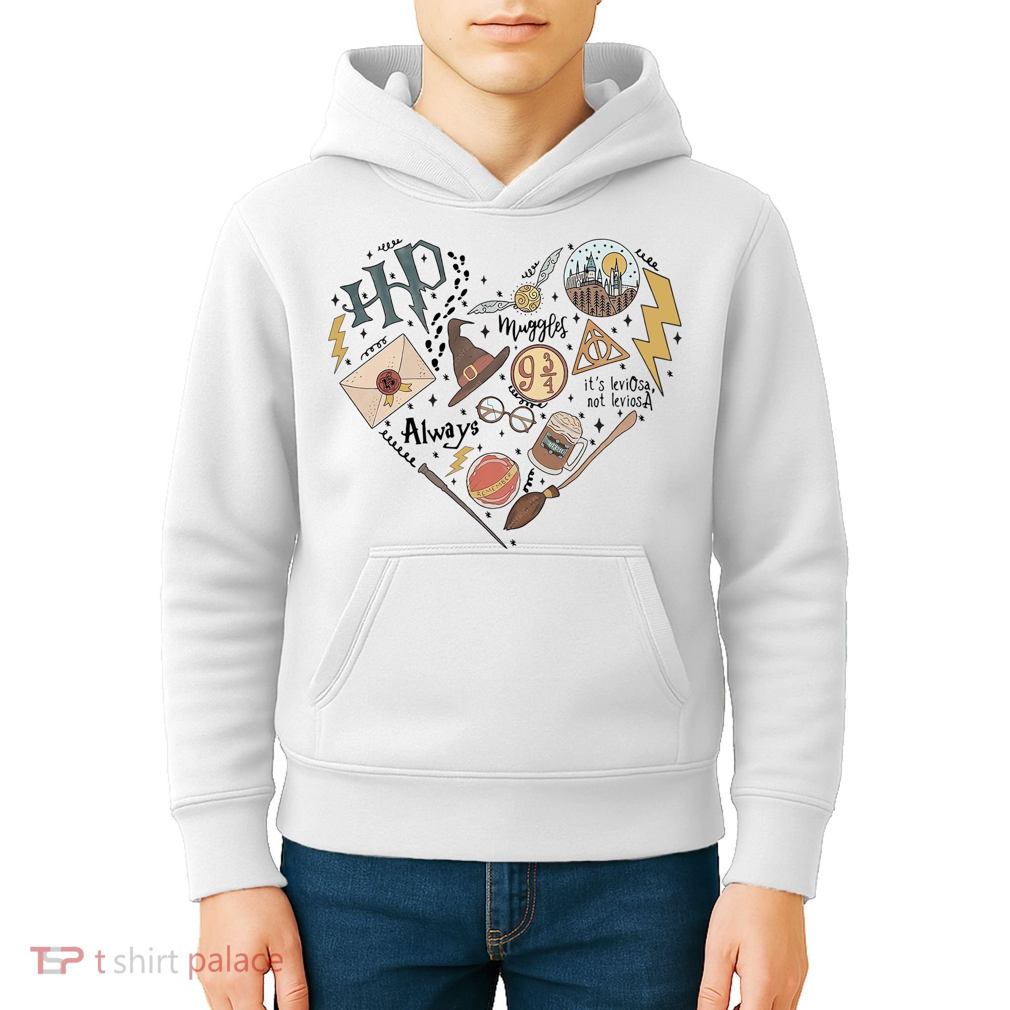 Witch Heart Wizard Lover Magical Trending Gift Idea Kids Hoodie