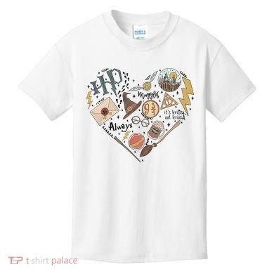 Witch Heart Wizard Lover Magical Trending Gift Idea Kids T-Shirt