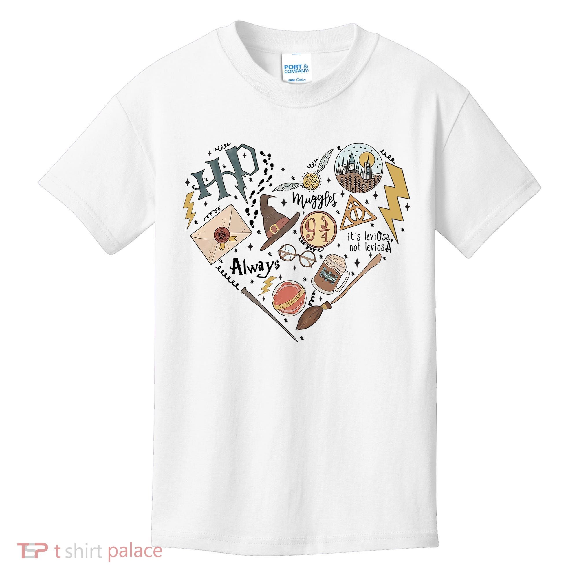 Witch Heart Wizard Lover Magical Trending Gift Idea Kids T-Shirt