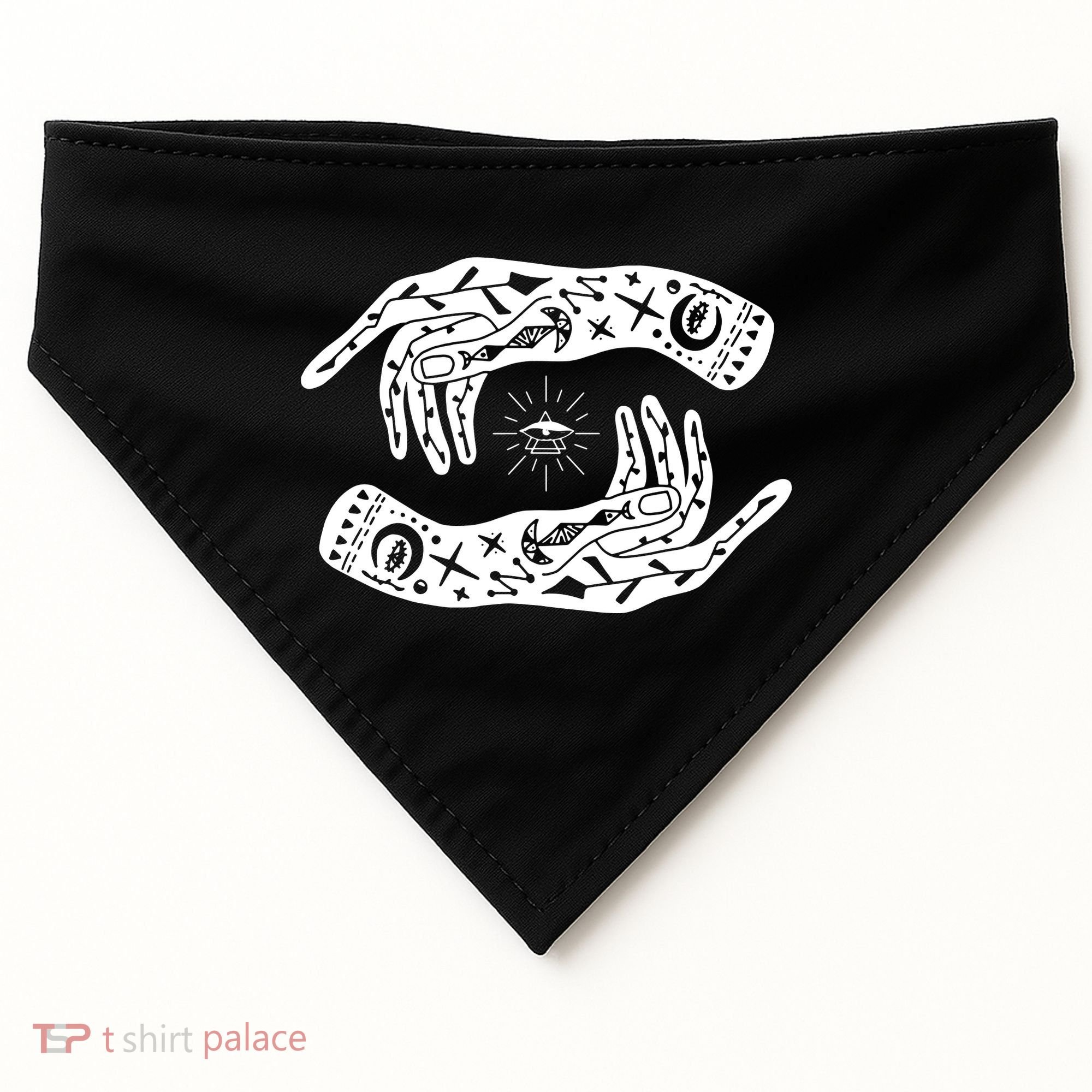 Witch Hands Wicca Pagan Witchcraft Witchy USA-Made Doggie Bandana