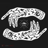 Witch Hands Wicca Pagan Witchcraft Witchy Polo thumb 3