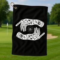 Witch Hands Wicca Pagan Witchcraft Witchy Golf Towel thumb 1