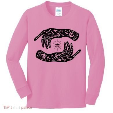 Witch Hands Wicca Pagan Witchcraft Witchy Kids Long Sleeve Shirt