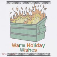 Warm Holiday Wishes Trash Can Flame Ugly Christmas Women's Hoodie thumb 2
