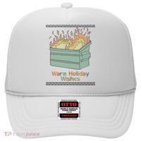 Warm Holiday Wishes Trash Can Flame Ugly Christmas Hat thumb 0