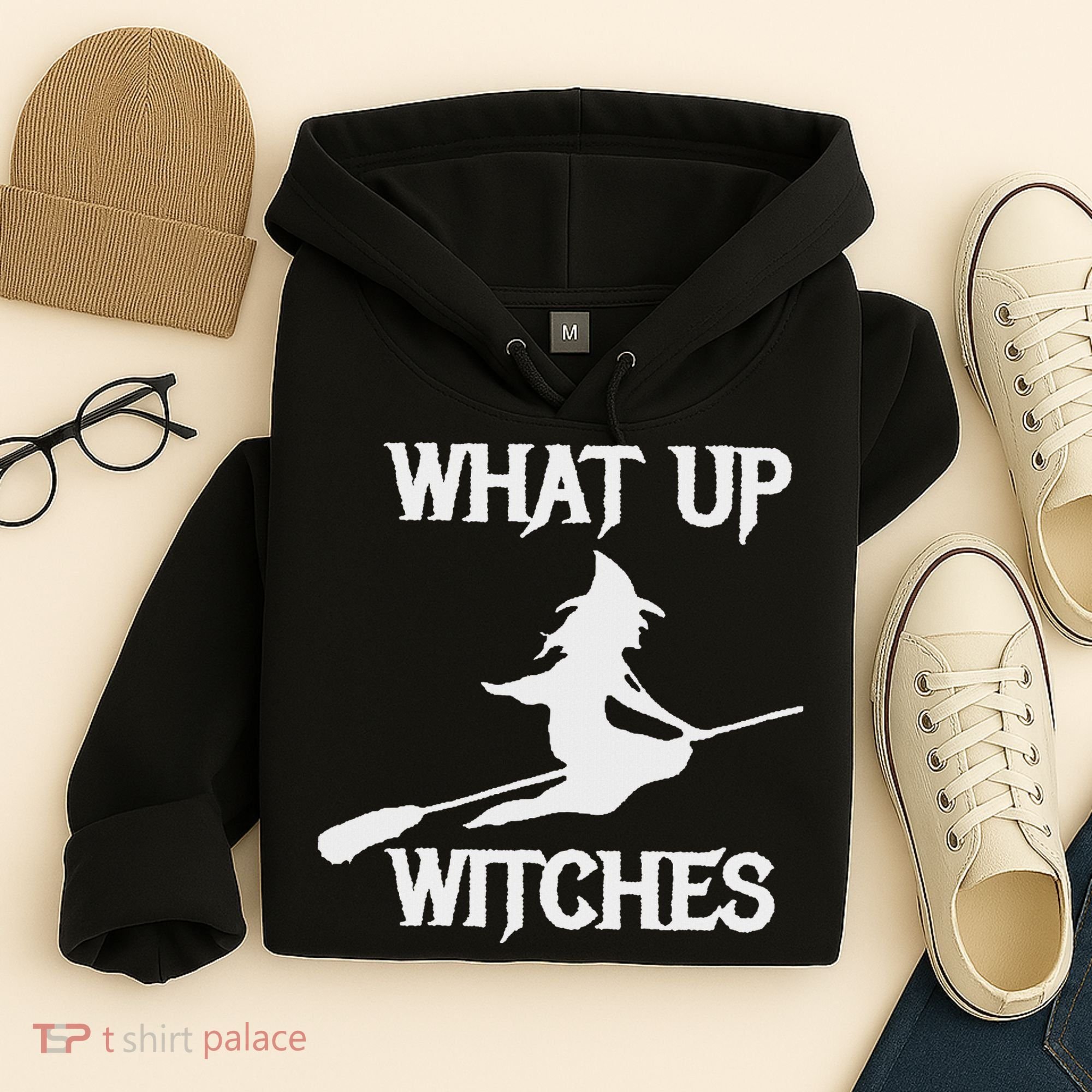 Witch Halloween What Up Witches With A Broomstick Hoodie