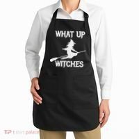 Witch Halloween What Up Witches With A Broomstick Apron thumb 2