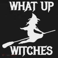 Witch Halloween What Up Witches With A Broomstick Women's Hoodie thumb 2