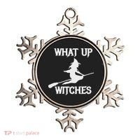 Witch Halloween What Up Witches With A Broomstick Ornament thumb 0