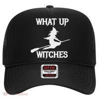 Witch Halloween What Up Witches With A Broomstick Hat thumb 0