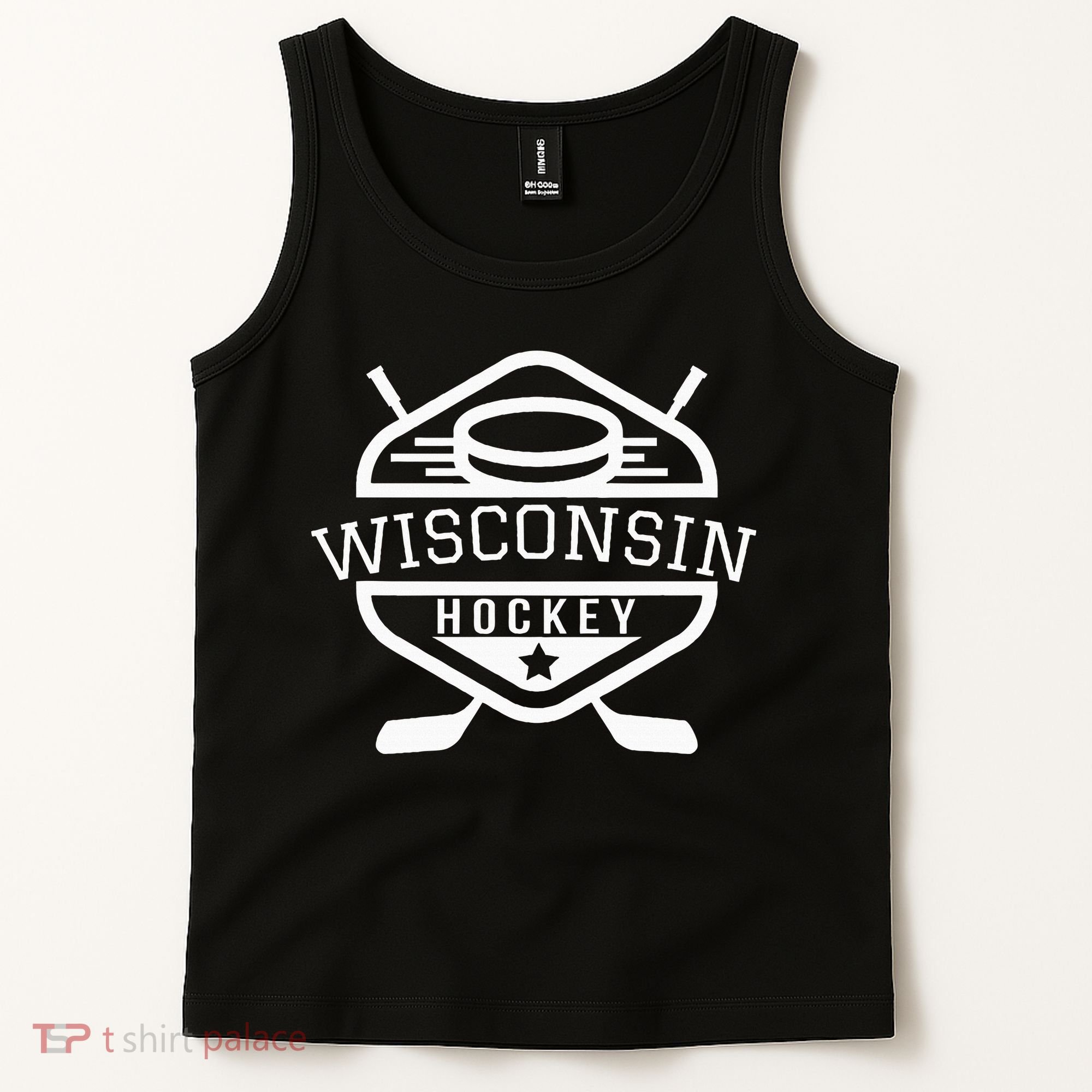Wisconsin Hockey Tank Top