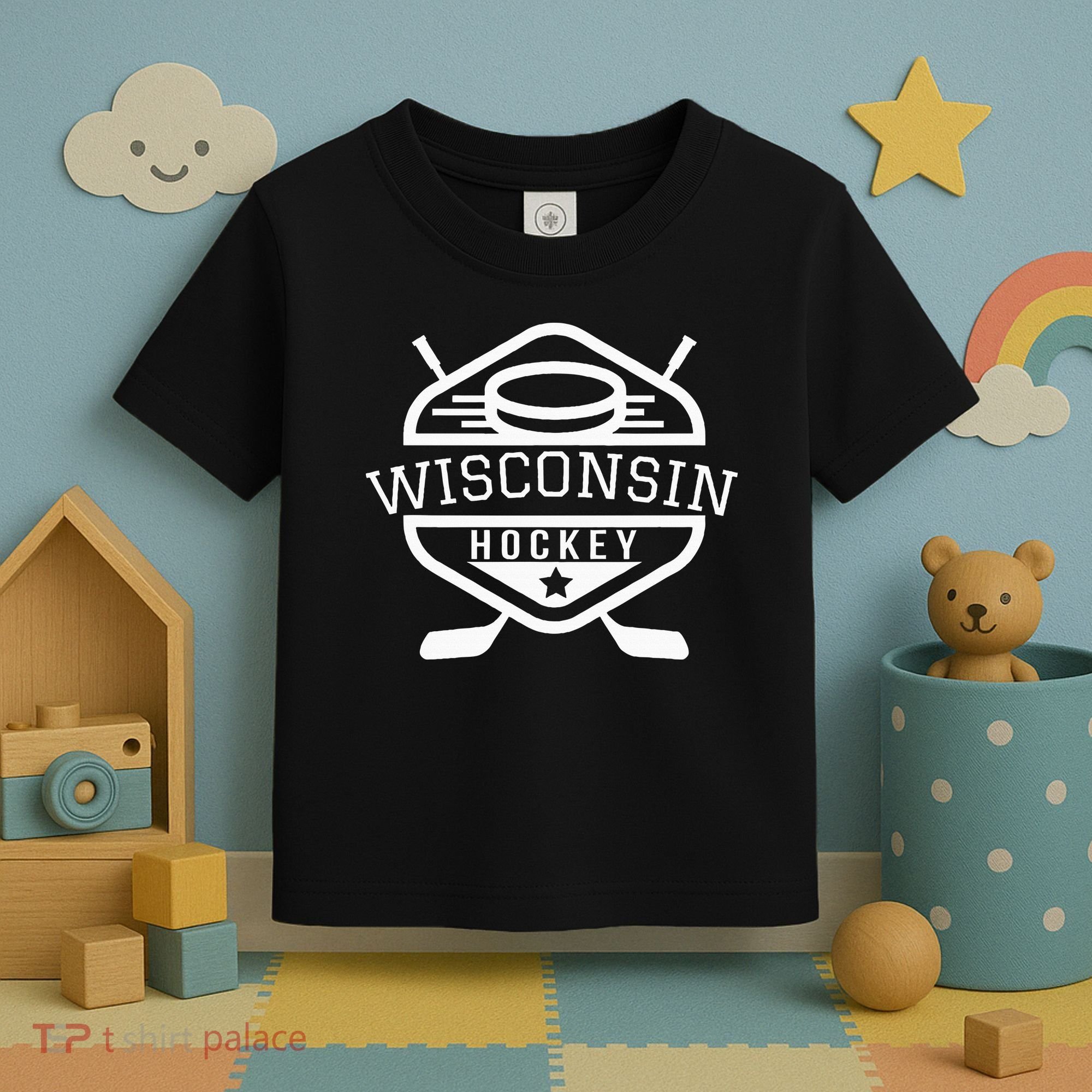 Wisconsin Hockey Toddler T-Shirt