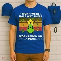 WeRe Half Way There Woah Summer Lemon On A Pear Happy T-Shirt thumb 6