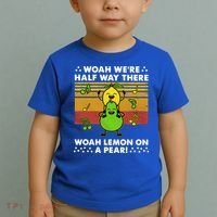 WeRe Half Way There Woah Summer Lemon On A Pear Happy Toddler T-Shirt thumb 2