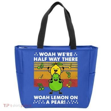 WeRe Half Way There Woah Summer Lemon On A Pear Happy Tote Bag