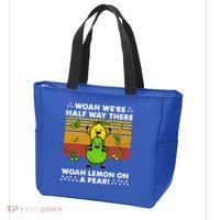 WeRe Half Way There Woah Summer Lemon On A Pear Happy Tote Bag thumb 3