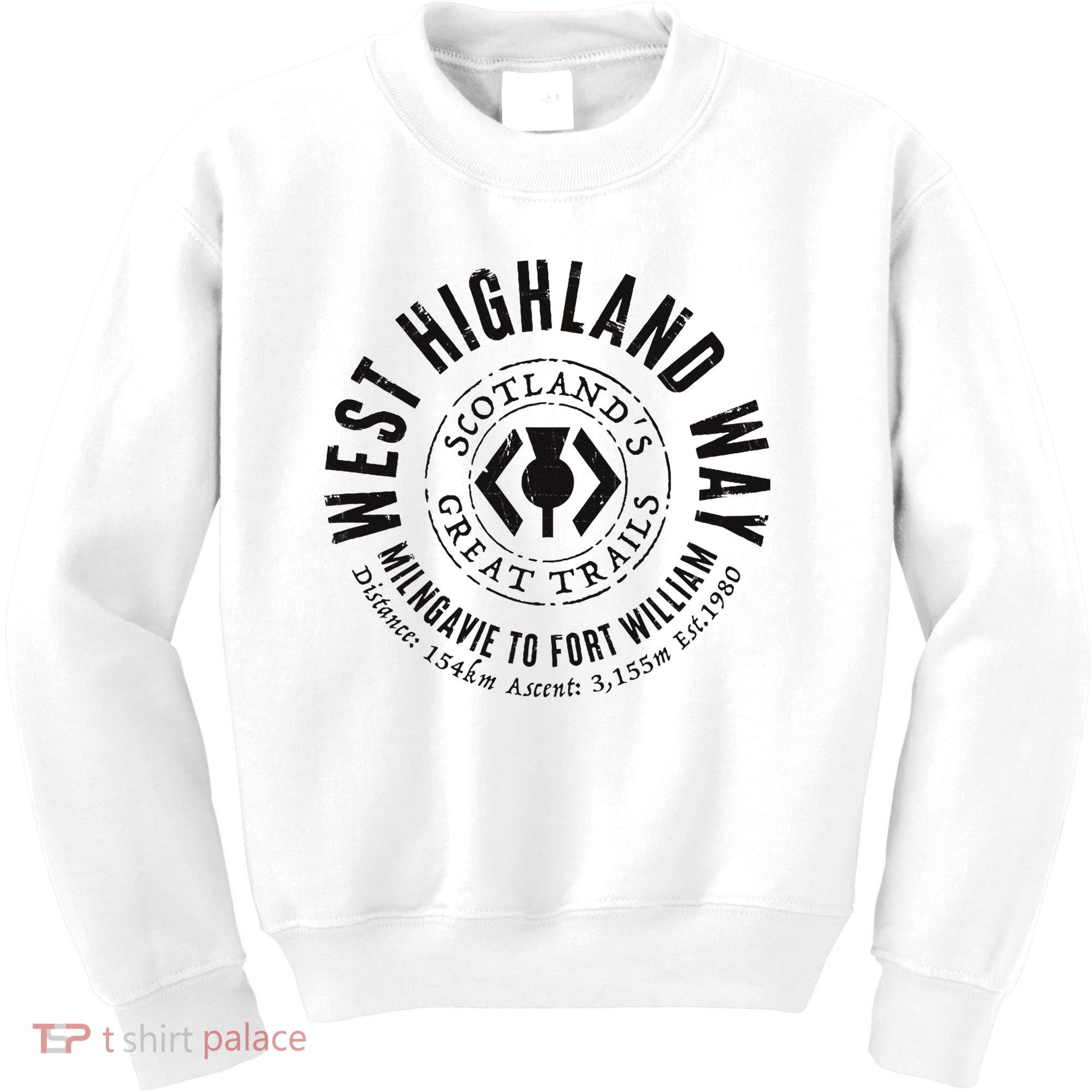 West Highland Way Scotland Great Hikes Kids Sweatshirt