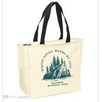 Winter Hiking Warms My Soul Washington State Tote Bag thumb 2