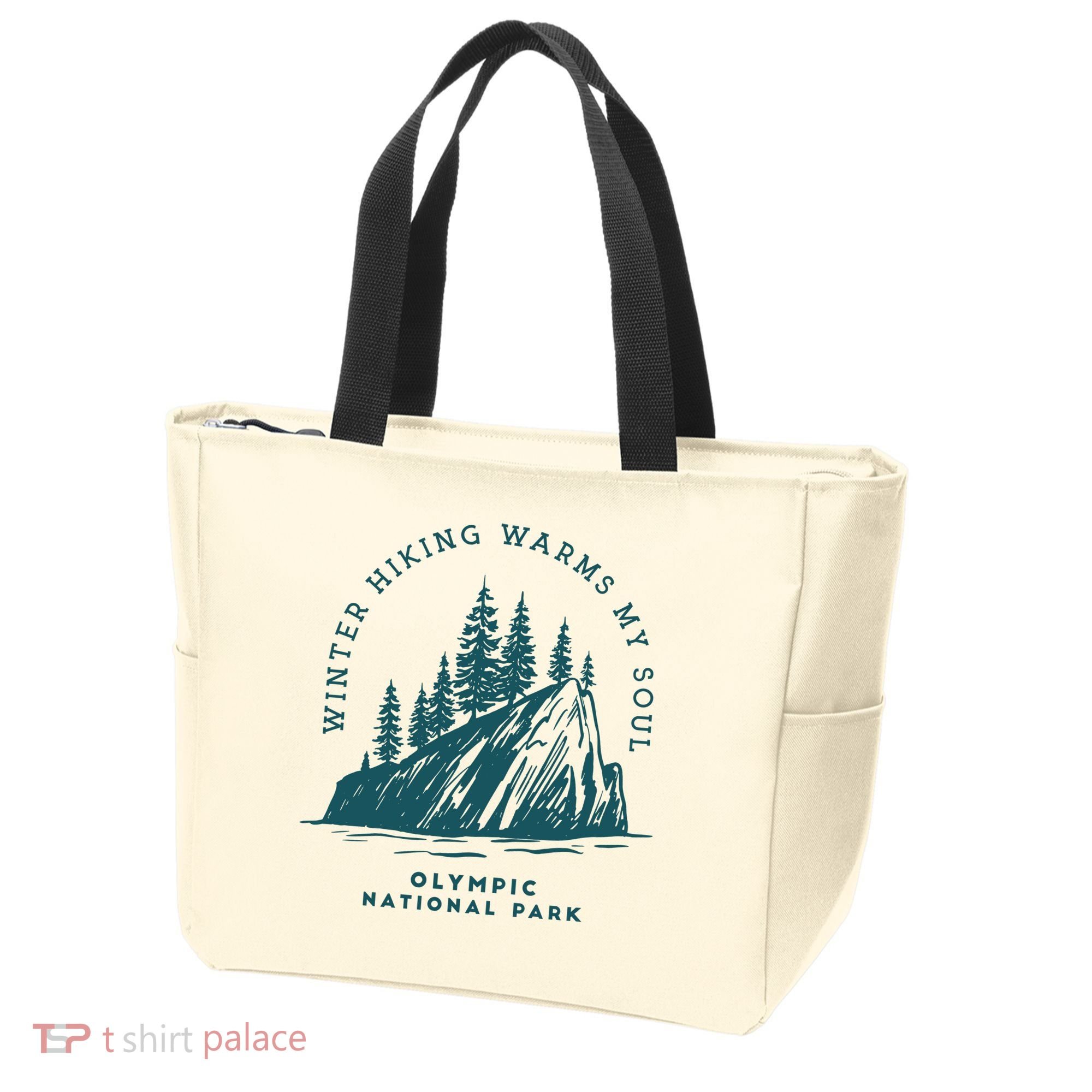 Winter Hiking Warms My Soul Washington State Tote Bag