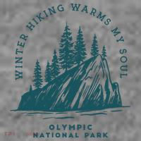 Winter Hiking Warms My Soul Washington State Toddler Hoodie thumb 2