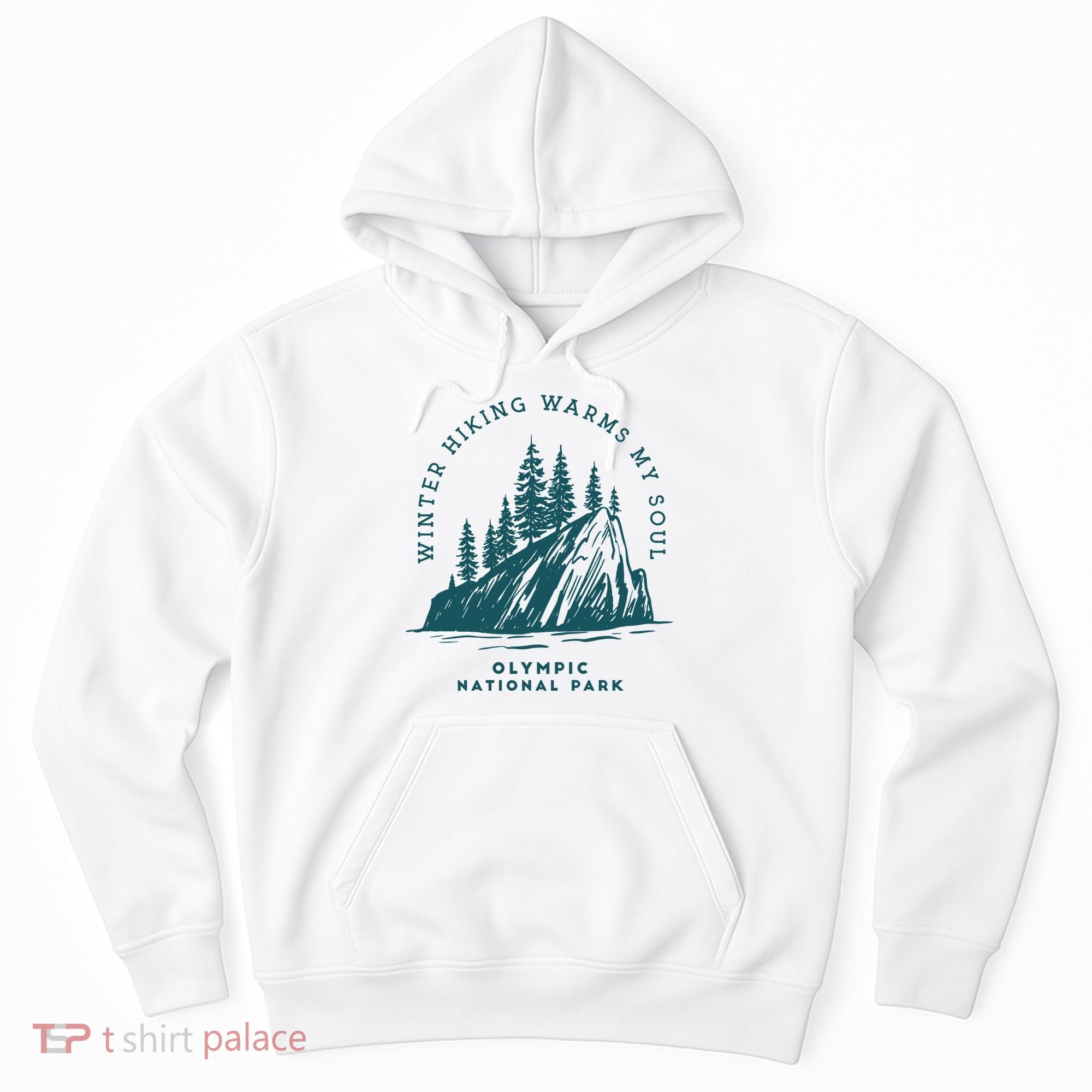 Winter Hiking Warms My Soul Washington State Hoodie